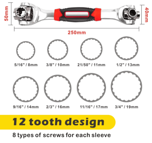 [💥Limited  Discount]Get the Job Done with Ease: 48 in 1 Universal Socket Wrench