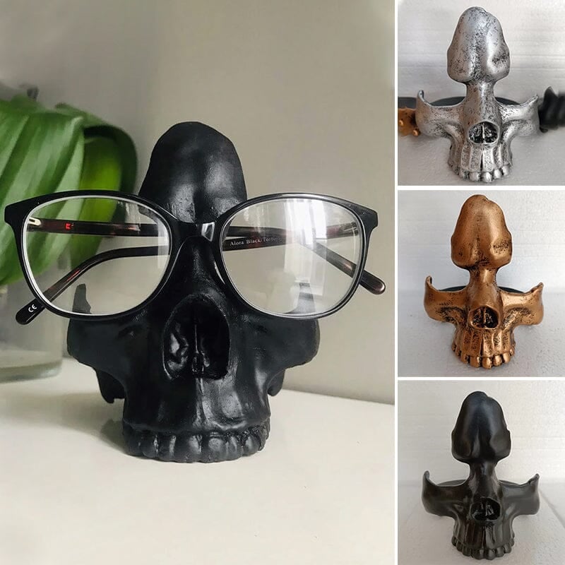 Stylish Skull Glasses Stand Holder - Enhance Your Eyewear Display!