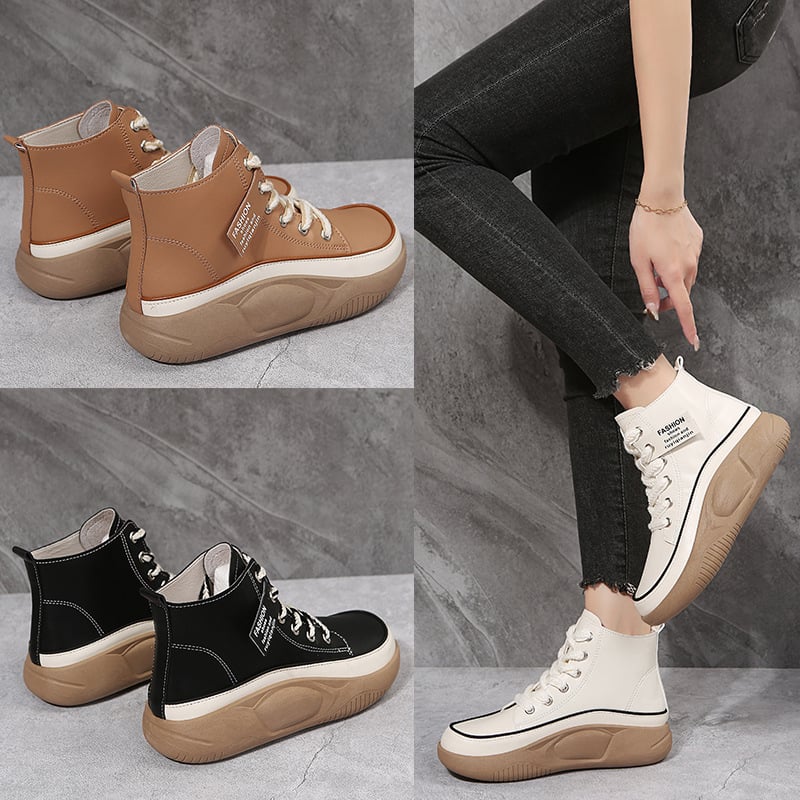 Final Day Offer: 49% OFF Women's High Top Thick Sole Martin Boots