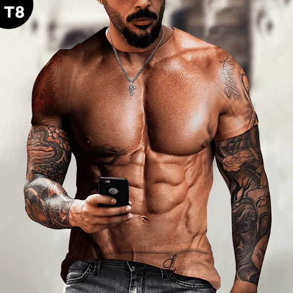 Special gift for husband丨Muscle Tattoo  All Over Print T-Shirt(Buy 3 Free Shipping)