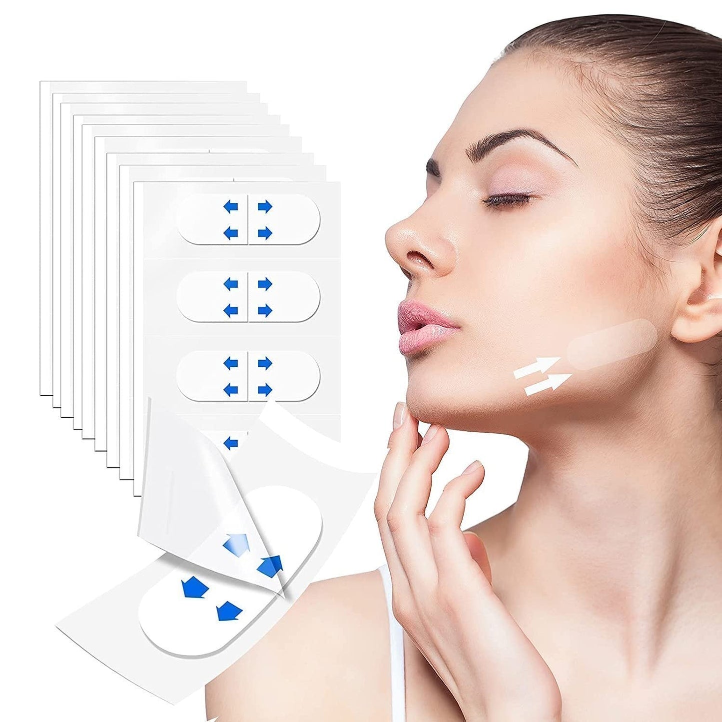 Instantly Lift and Tighten Your Skin with Our Invisible Face Lifter Tape - 49% Off Summer Sale!