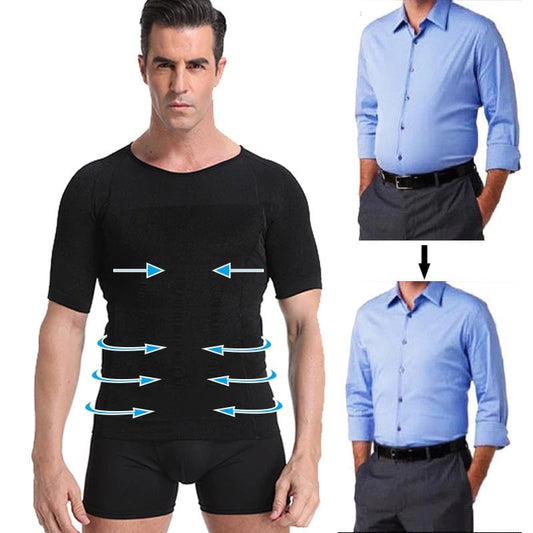 Men's Body Toning Shaper T-Shirt - Look Fit and Confident