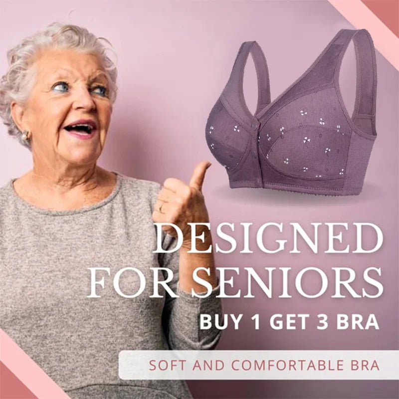 🎉Final Day! Buy 1 Get 2 FREE🎉 - Get 3PCS of our Stylish Button Print Bras!