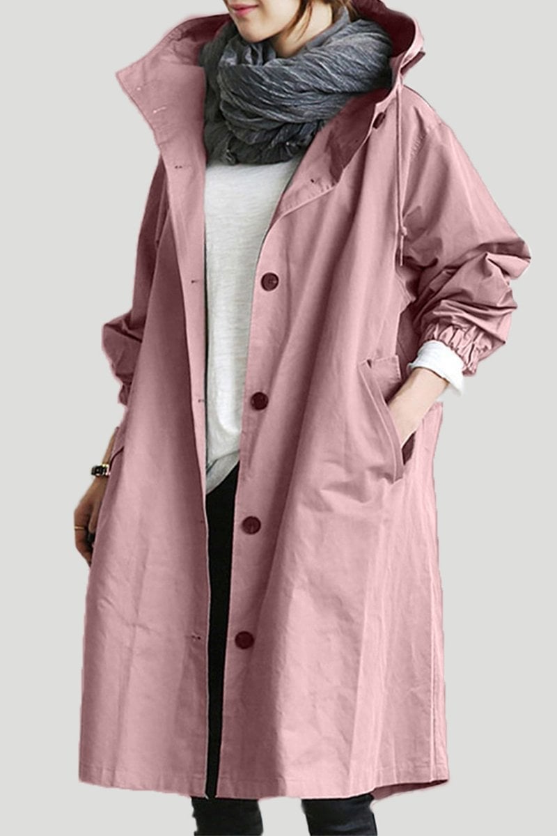 🌟Amazing Deal! Save 49% on our Stylish Oversized Hooded Windbreaker Rain Jacket - Water Resistant and Trendy! 🌧️