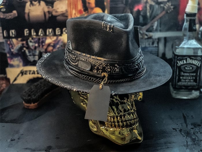 🔥Limited Time - Half Price Sale 🔥"Harvester of Sorrow" Handmade Skull Hat