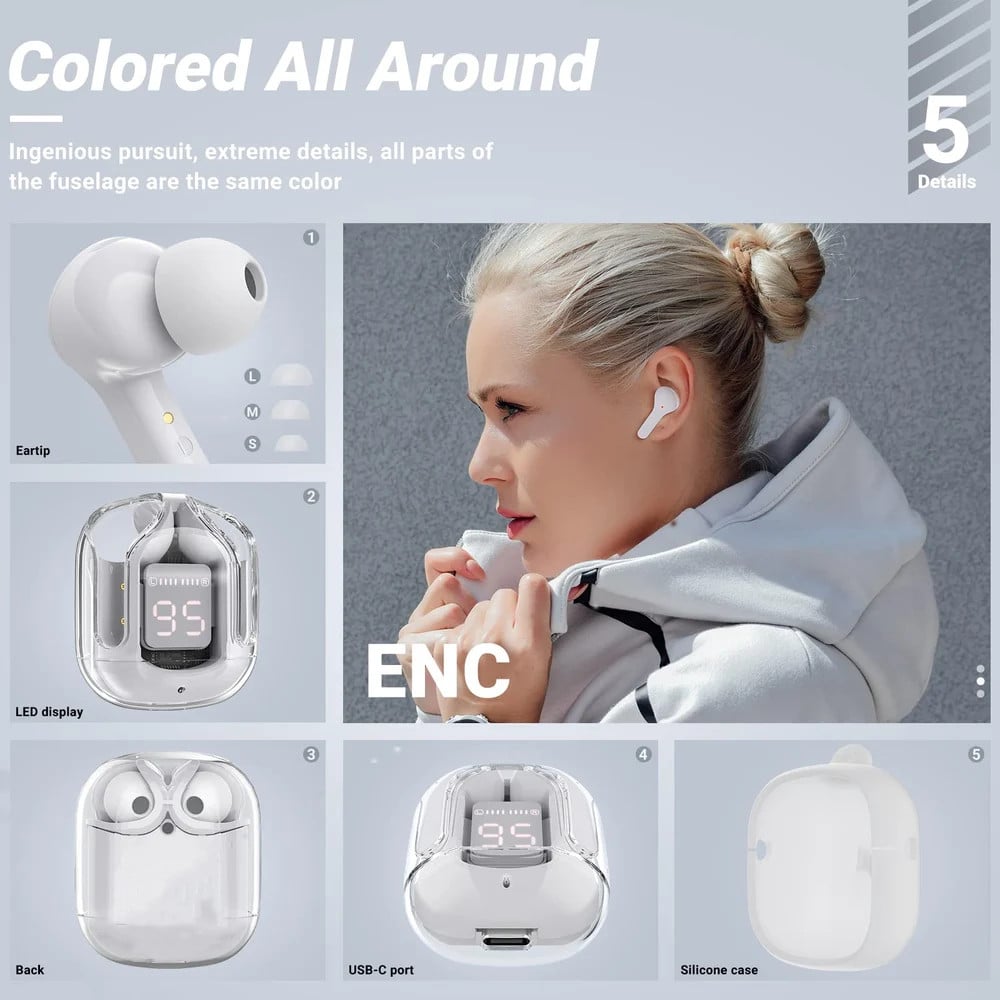 Get 50% OFF Today - Bluetooth Headphones With ENC Noise Canceling