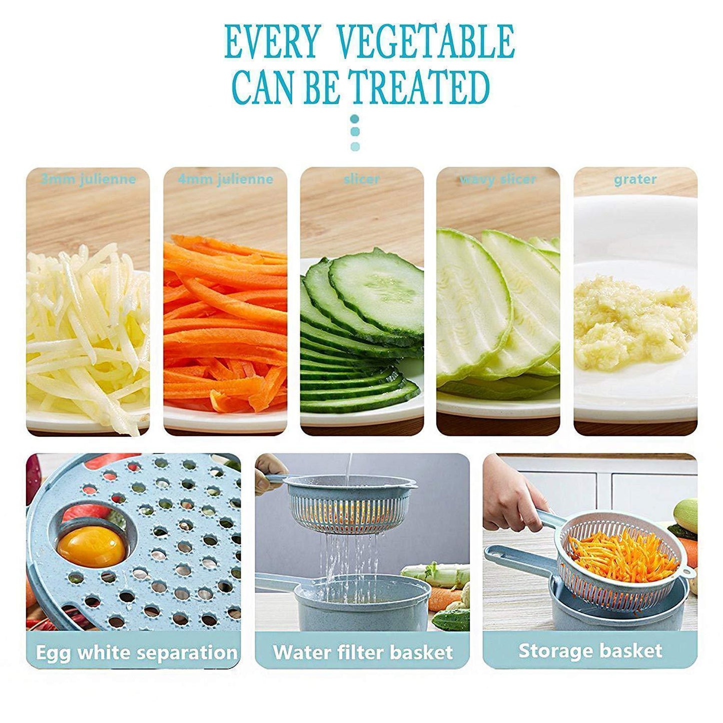 12Pcs/Sets Multi-Function Vegetable Slicer
