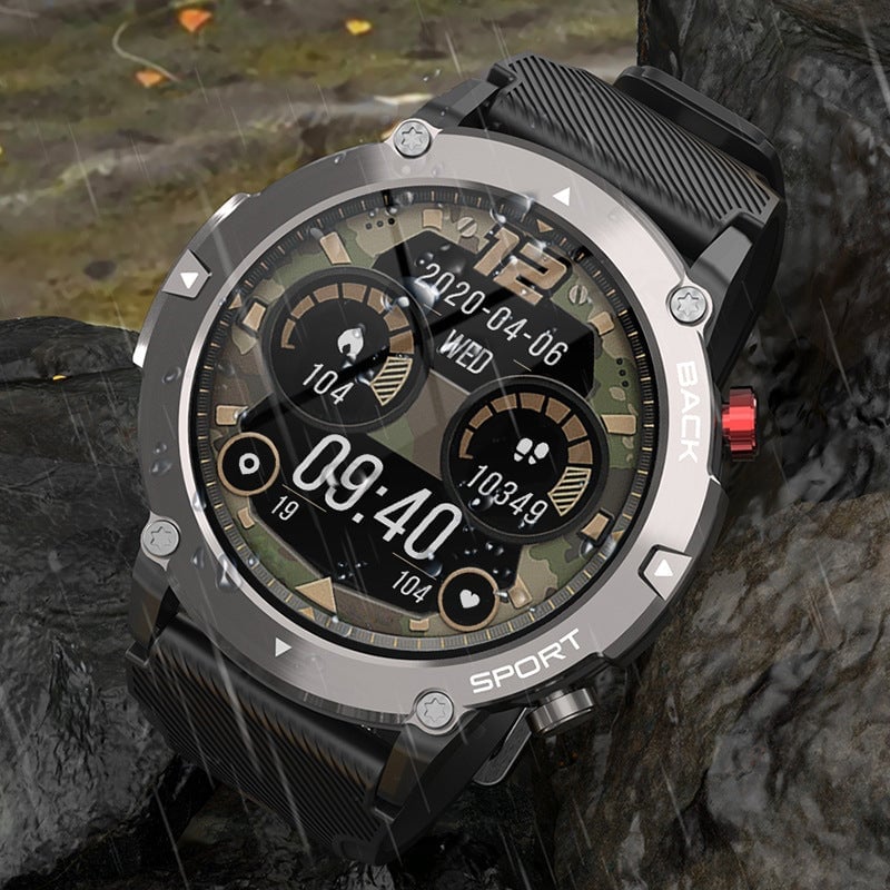 Command Your Time with the Military 2023 HD LCD Bluetooth Tactical Smart Watch