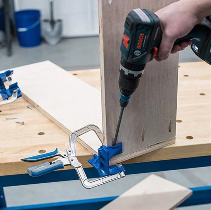 Precision 90-Degree Woodworking Clamp - Perfect for Any Project