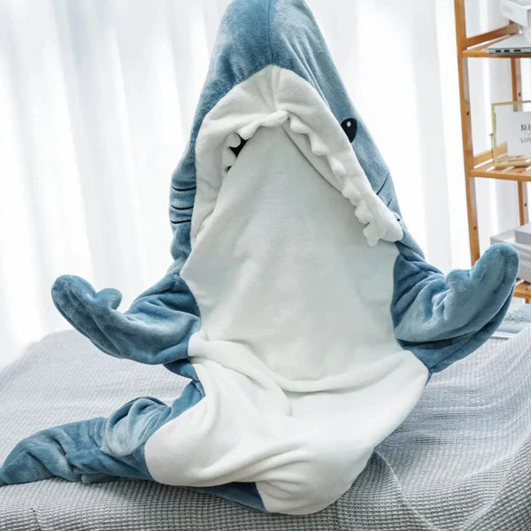 Embrace Warmth and Luxury with our Plush Shark Blanket - Unleash Your Inner Shark!