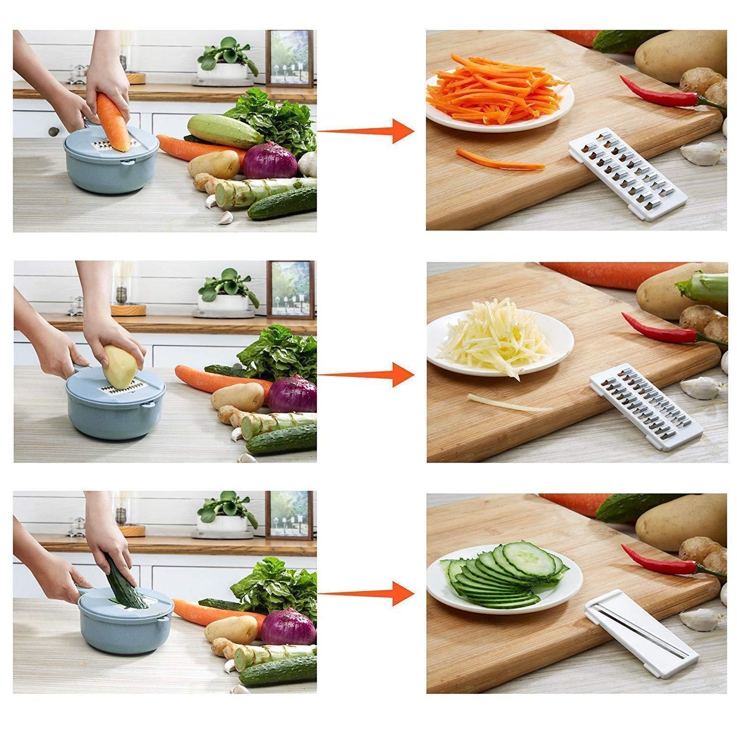 12Pcs/Sets Multi-Function Vegetable Slicer