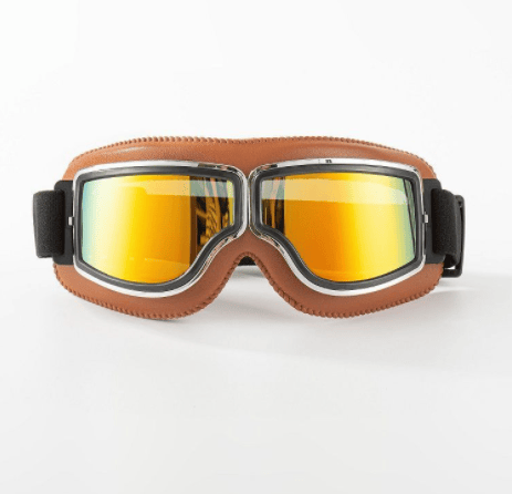 Retro Style Vintage Helmet Goggles - Enhance Your Riding Experience