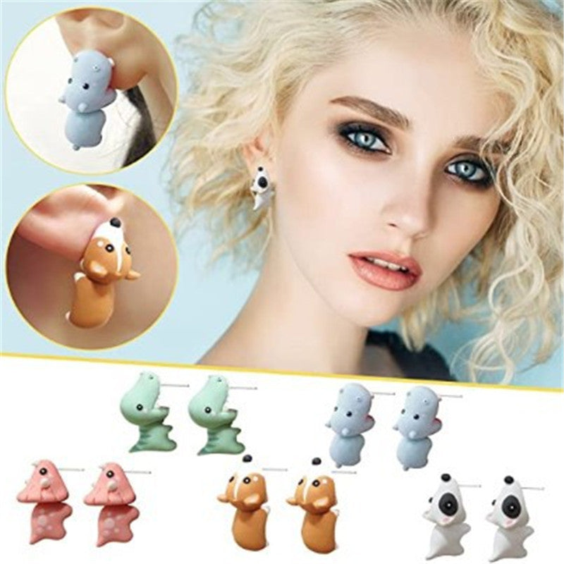 Cute Animal Bite Earrings for Animal Lovers