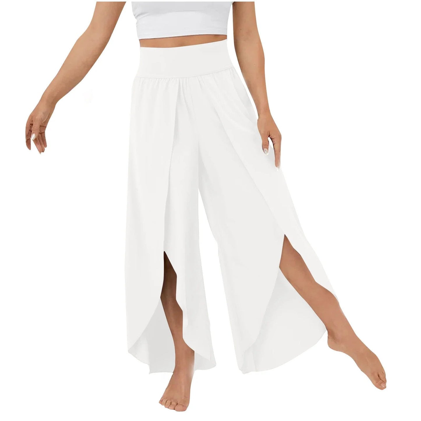2024🔥Final Day Sale: Save 48% Off - High Waisted Split Wide Leg Quick Dry Casual Pants🎉