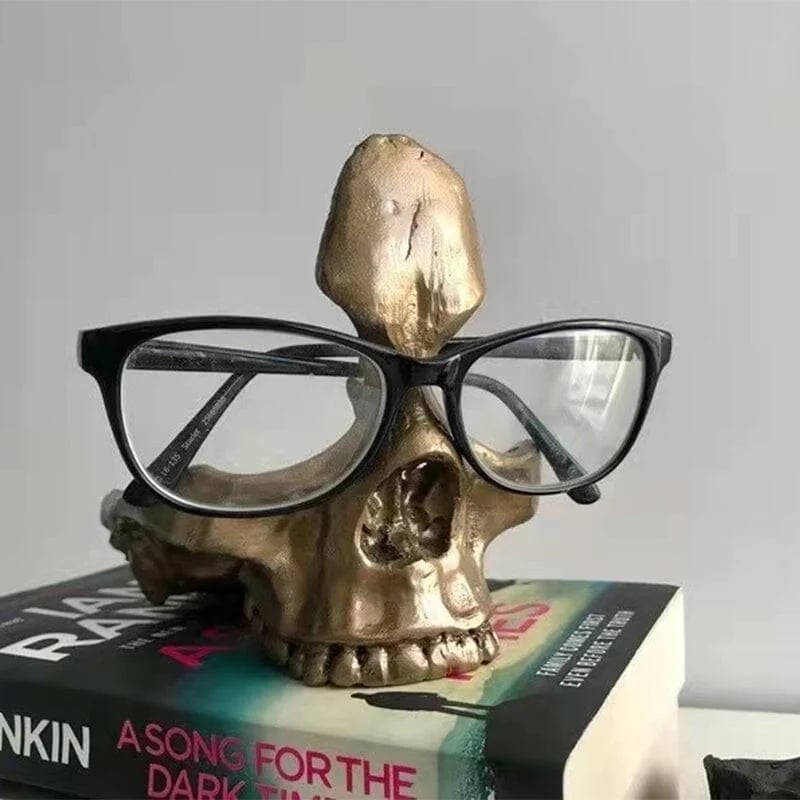 Stylish Skull Glasses Stand Holder - Enhance Your Eyewear Display!