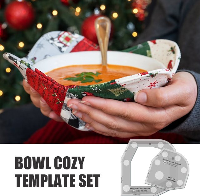 🔥🔥Hot Sale - Bowl Cozy Template Cutting Ruler Set - 2PCS (With Instructions)