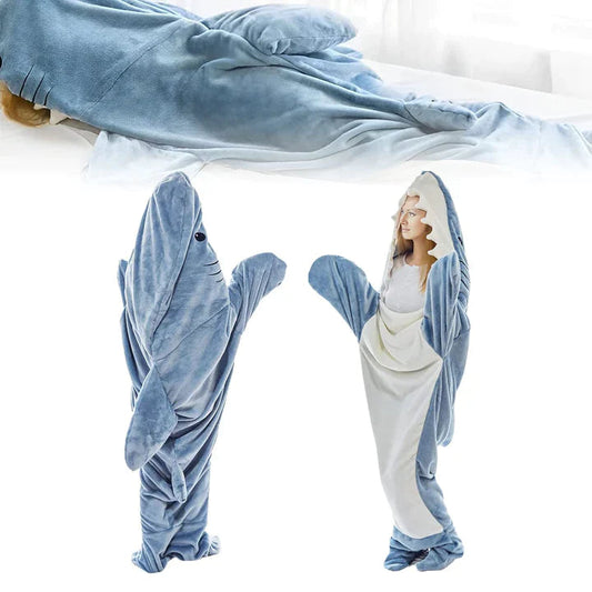 Embrace Warmth and Luxury with our Plush Shark Blanket - Unleash Your Inner Shark!