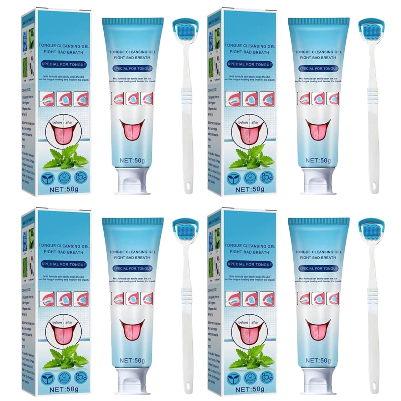 Tongue Cleaning Gel With Cleaner Brush