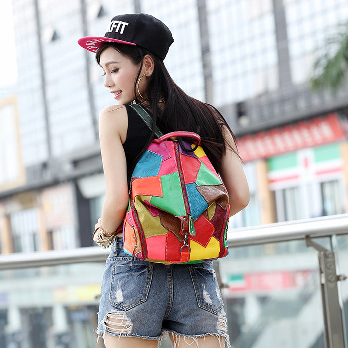 Cute Womens Leather Backpack Purse