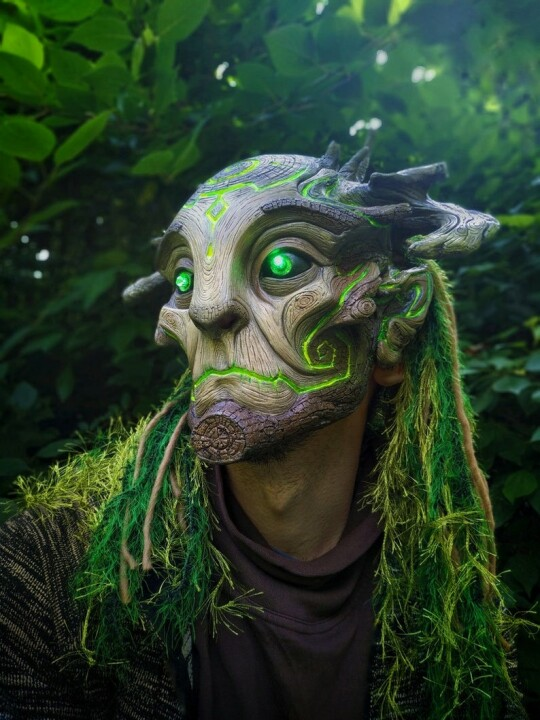 Embrace the Magic of Nature with Our Green Man Forest Spirit Mask
