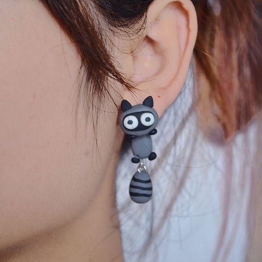 Cute Animal Bite Earrings for Animal Lovers