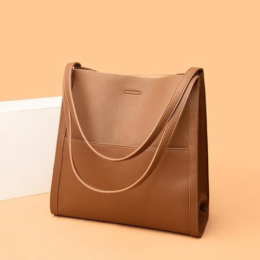 ⏰Final Day Sale: 49% Off⏰Elegant Solid Color Genuine Leather Shoulder Bag