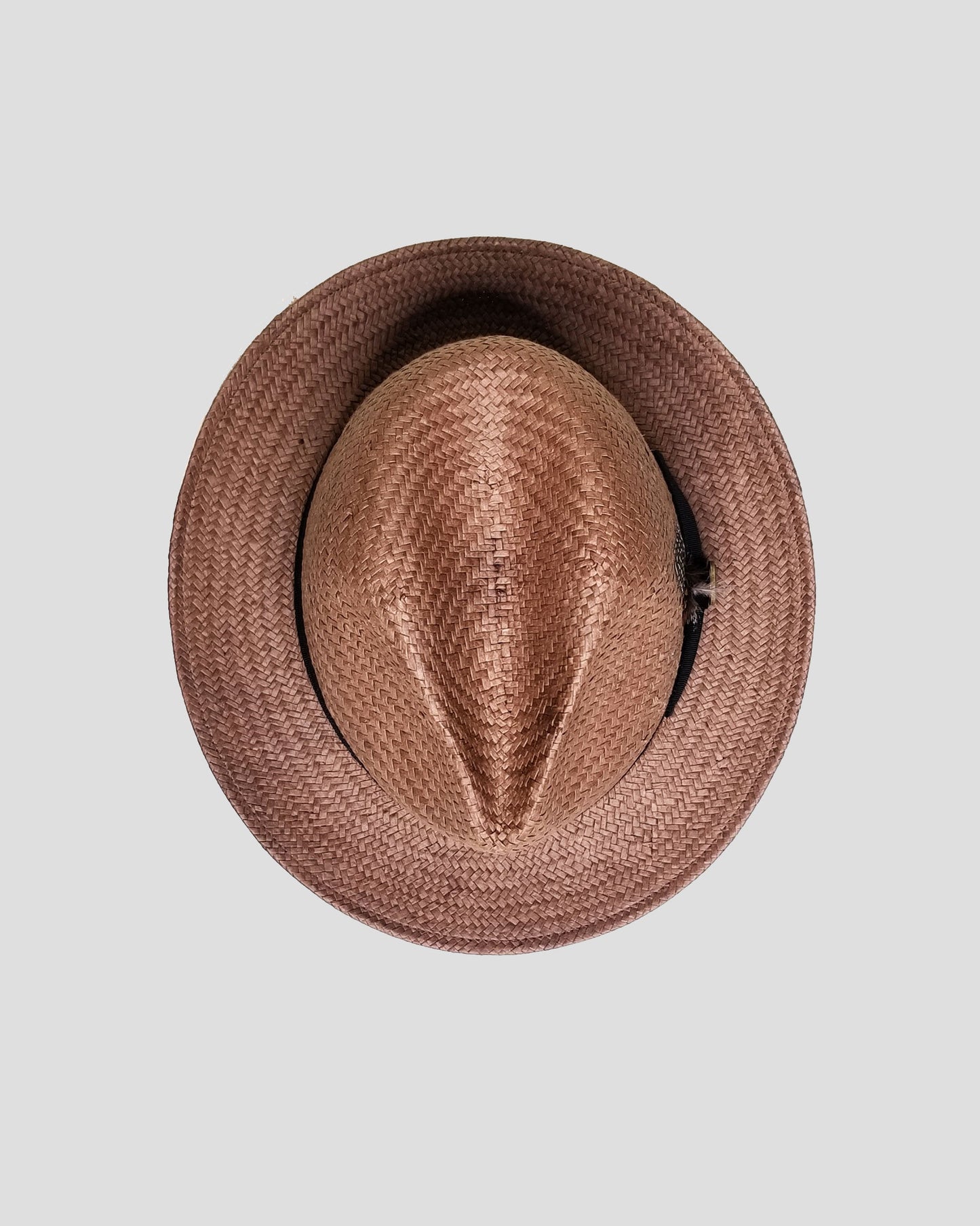 Elevate Your Style with the Miller Ranch Straw Trilby Fedora - Coffee [Fast Shipping and Box Packing]