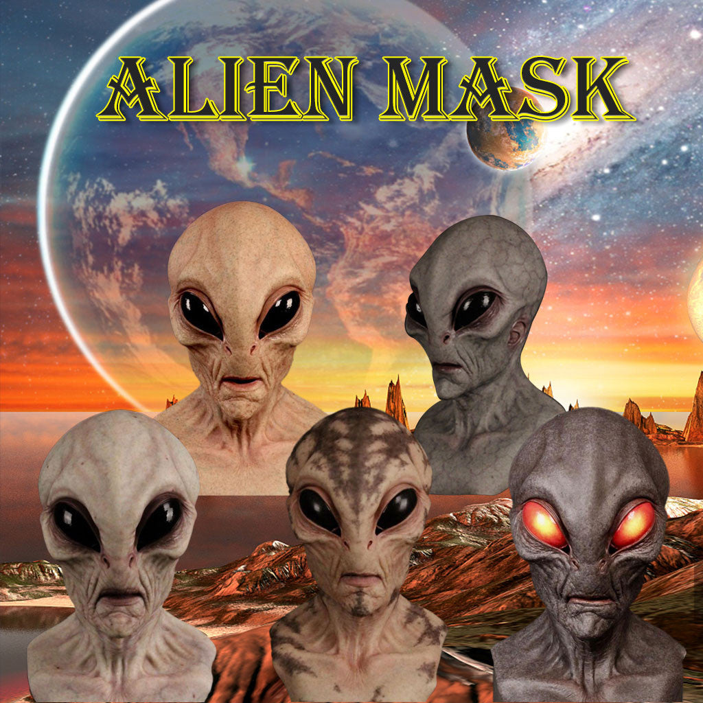 🔥Get Ready to Beam Up Some Fun with Our Alien Funny Mask - Early Halloween Sale 50% OFF!