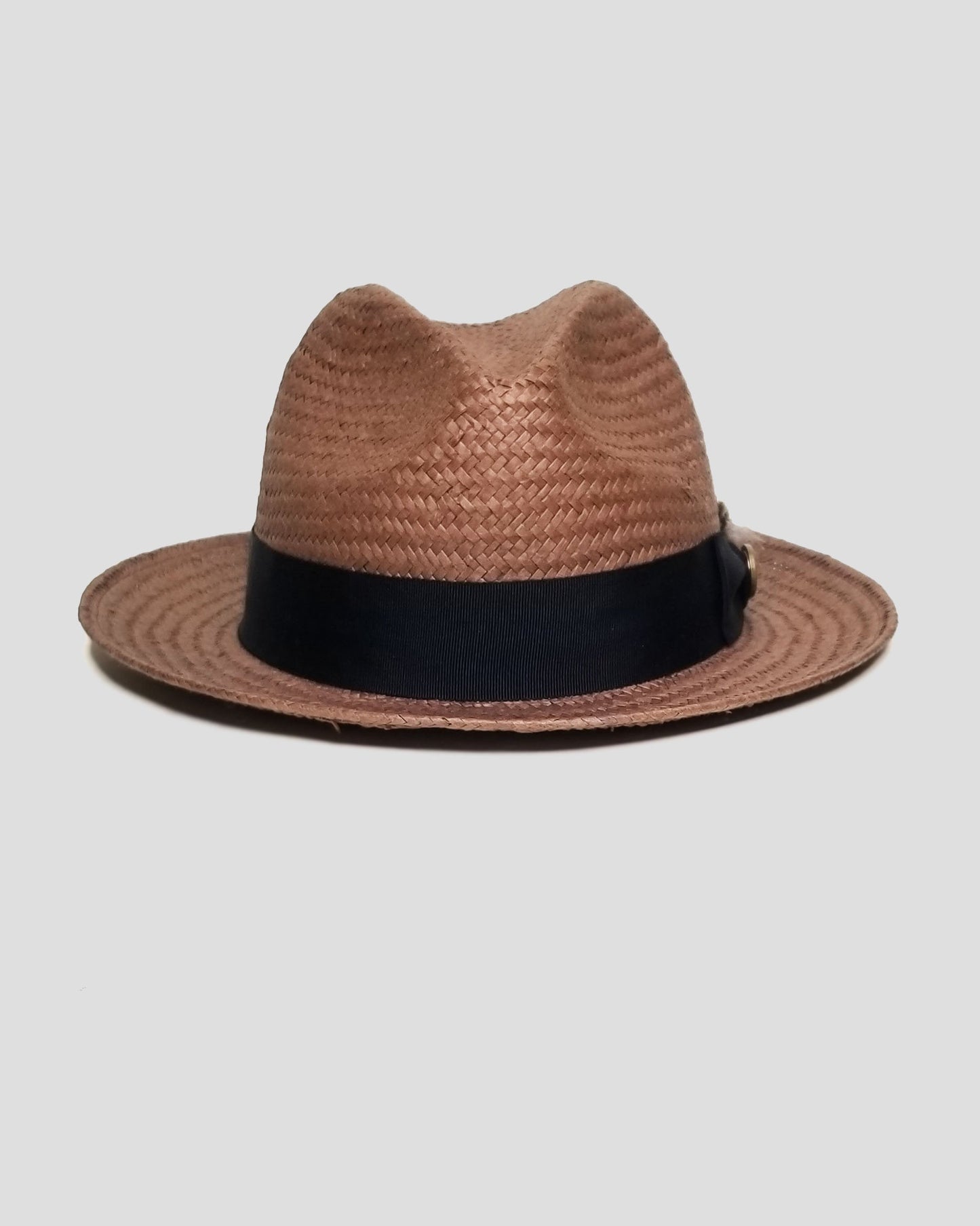 Elevate Your Style with the Miller Ranch Straw Trilby Fedora - Coffee [Fast Shipping and Box Packing]