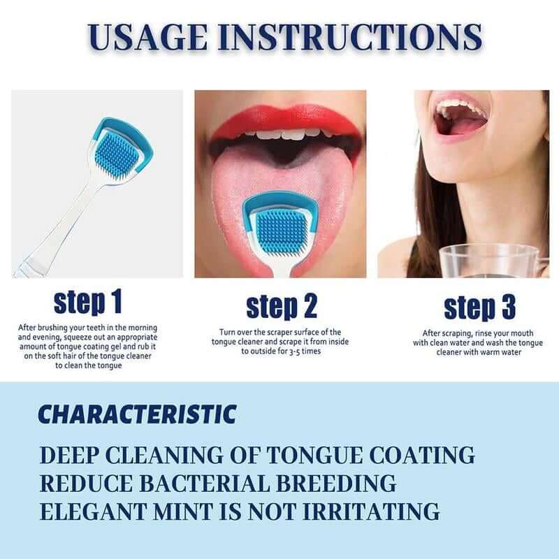 Tongue Cleaning Gel With Cleaner Brush