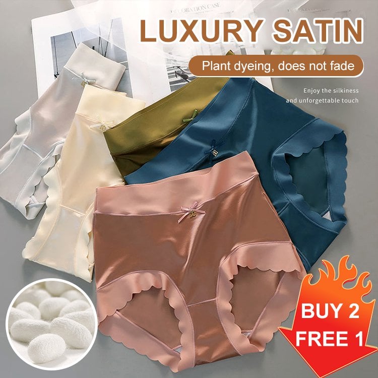 Ultimate Luxury: Satin Ice Silk Seamless Shaping Briefs - Buy 2 Get 1 Free!