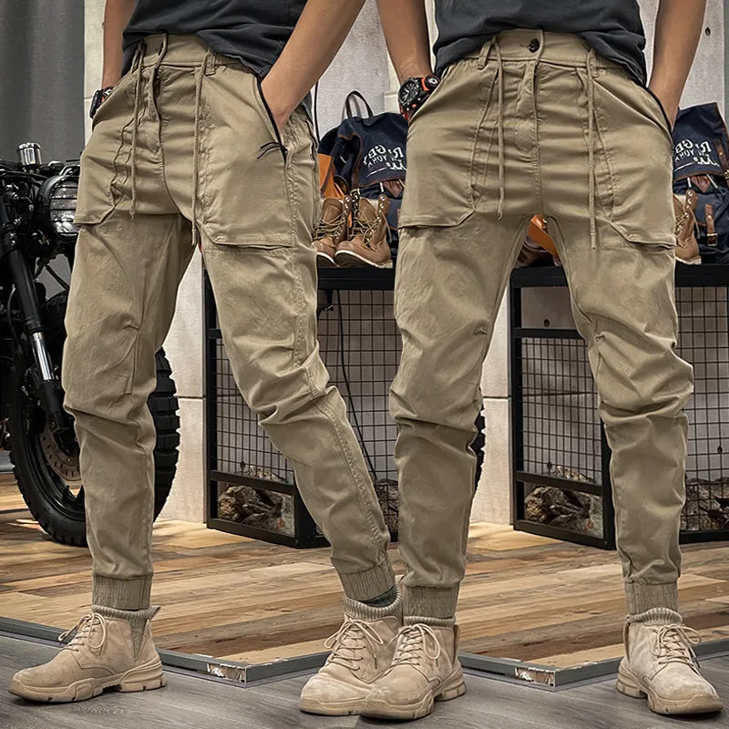 Rev up Your Style with Our 2023 Spring Men's Distressed Slim Fit Biker Pants