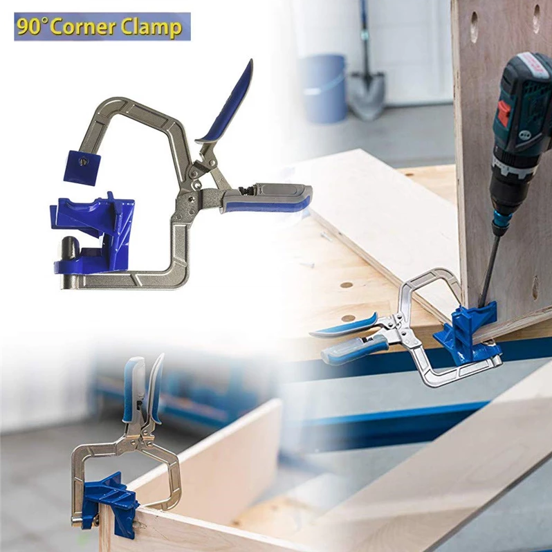 Precision 90-Degree Woodworking Clamp - Perfect for Any Project