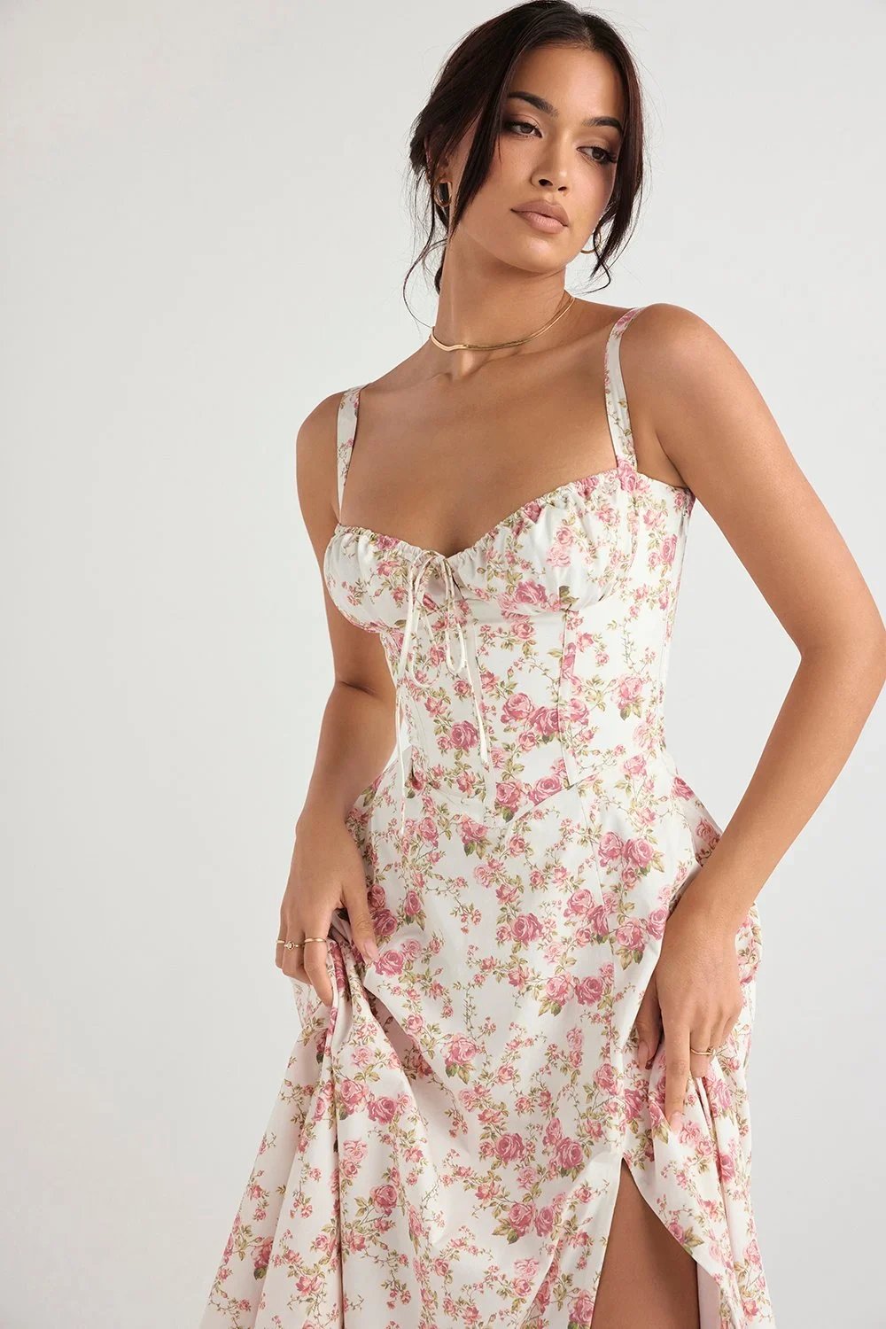 Stay Cool and Comfortable with Our Print Bustier Sundress - 40% Off!ss