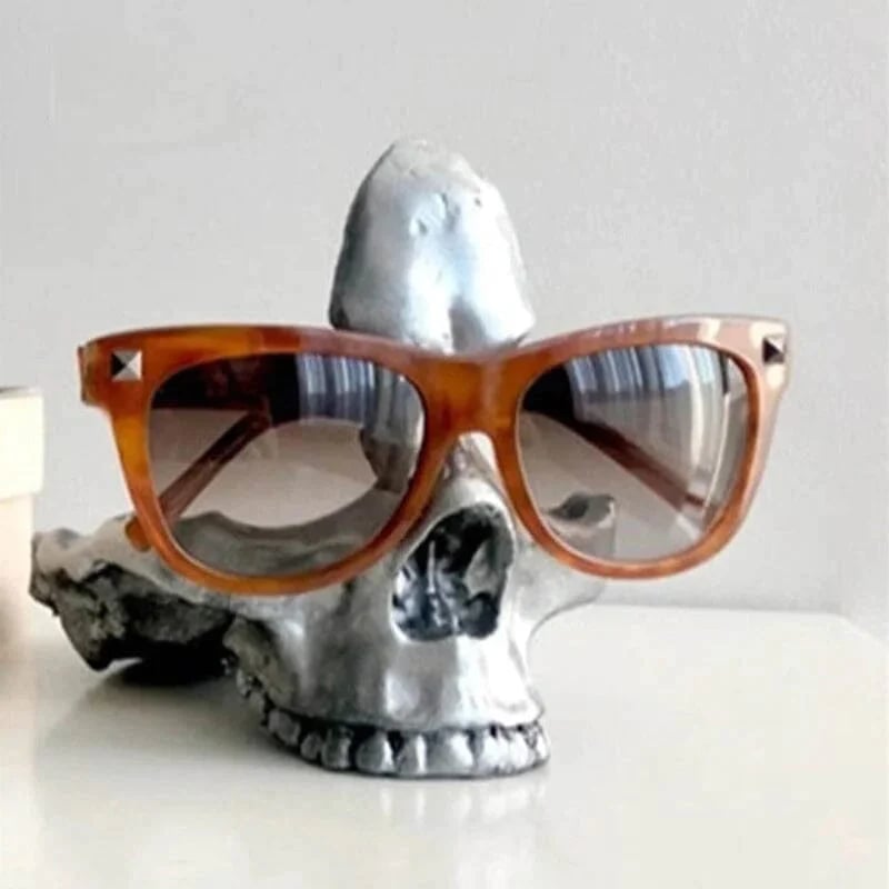 Stylish Skull Glasses Stand Holder - Enhance Your Eyewear Display!