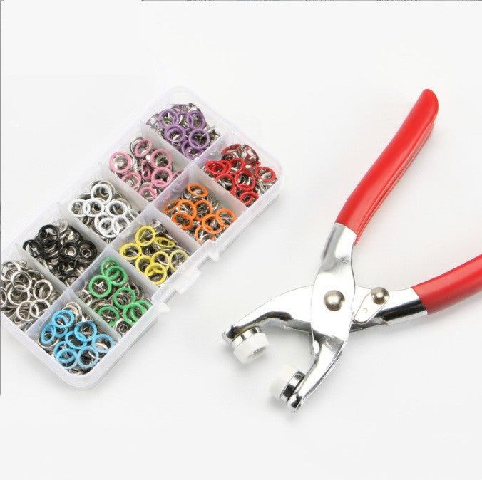 🔒Secure and Stylish: Metal Snap Buttons with Fastener Pliers Press Tool Kit