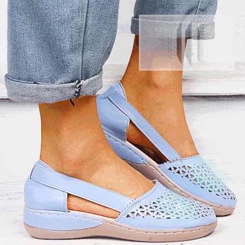 Women🧡Wedges Orthopedic Hollow Out PU Summer Vintage Sandals