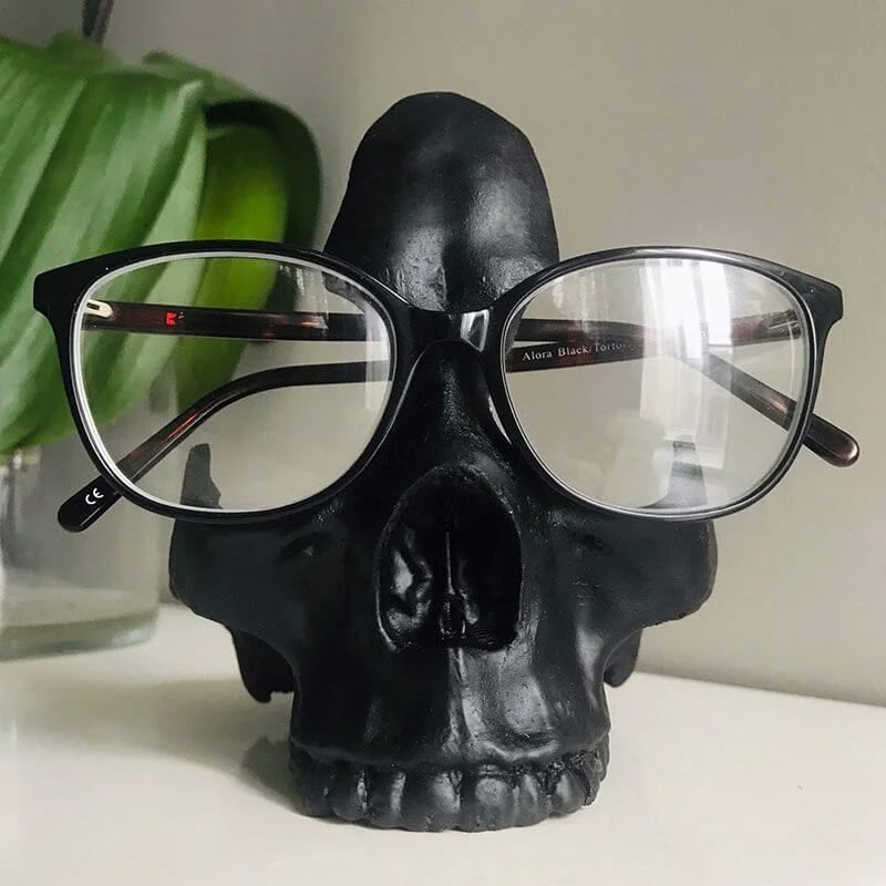 Stylish Skull Glasses Stand Holder - Enhance Your Eyewear Display!