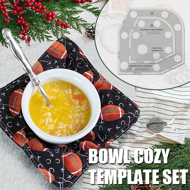 🔥🔥Hot Sale - Bowl Cozy Template Cutting Ruler Set - 2PCS (With Instructions)