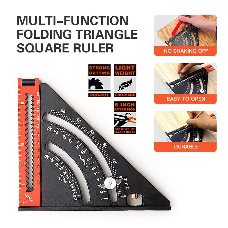 Precision Aluminum Triangle Ruler - The Ultimate Tool for Accurate Measurements