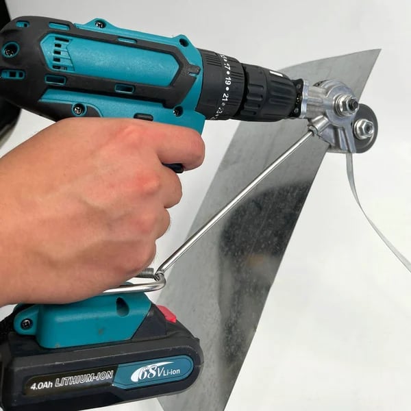 Revolutionize Your Metal Cutting with the Metal Nibbler Drill Attachment!