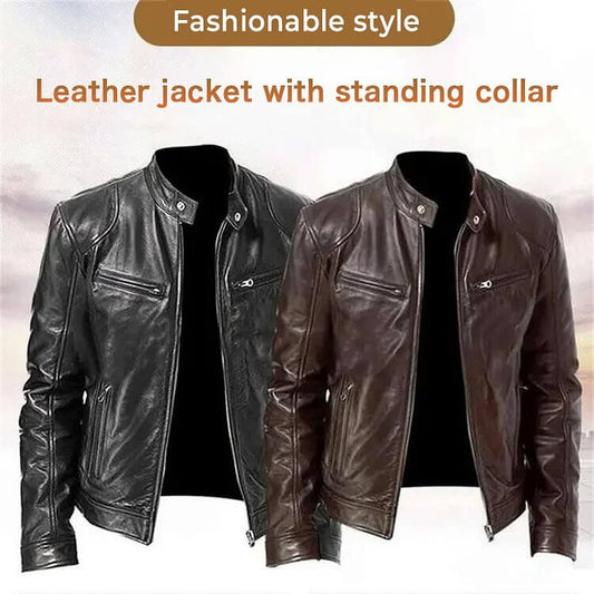 Men's Leather Jacket.