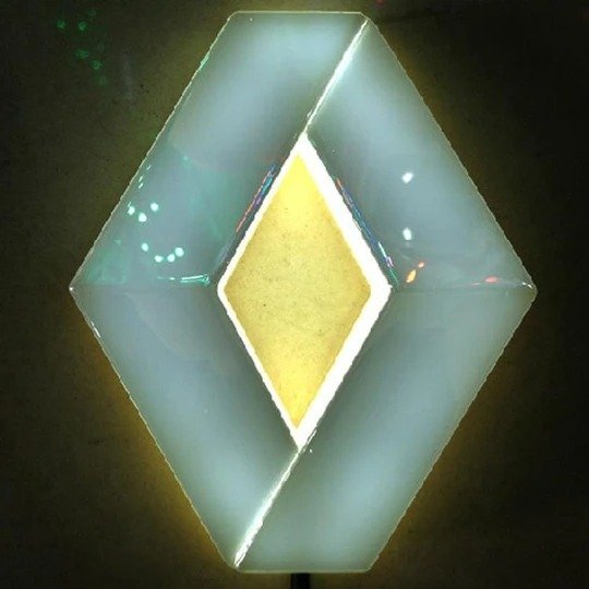 4D light-emitting car logo badge LED light