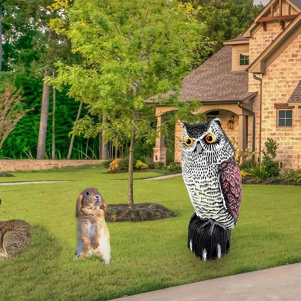 Realistic Garden Owl Bird Scarecrow