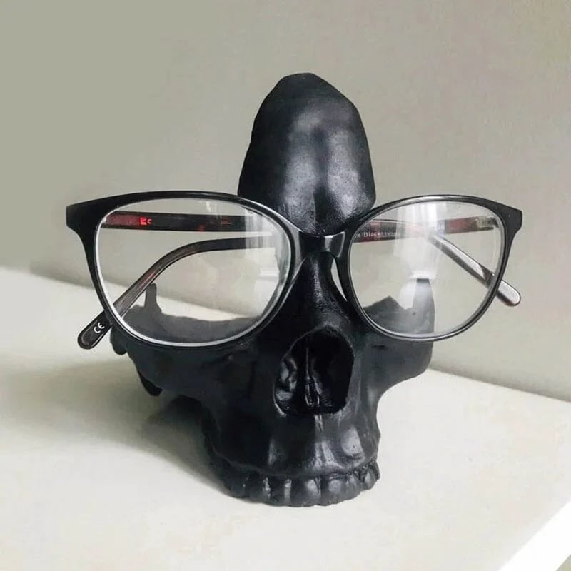 Stylish Skull Glasses Stand Holder - Enhance Your Eyewear Display!