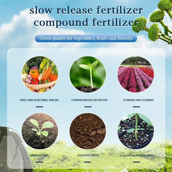 Universal Slow-Release Organic Fertilizer Tablets for Home Gardening (22 PCS)