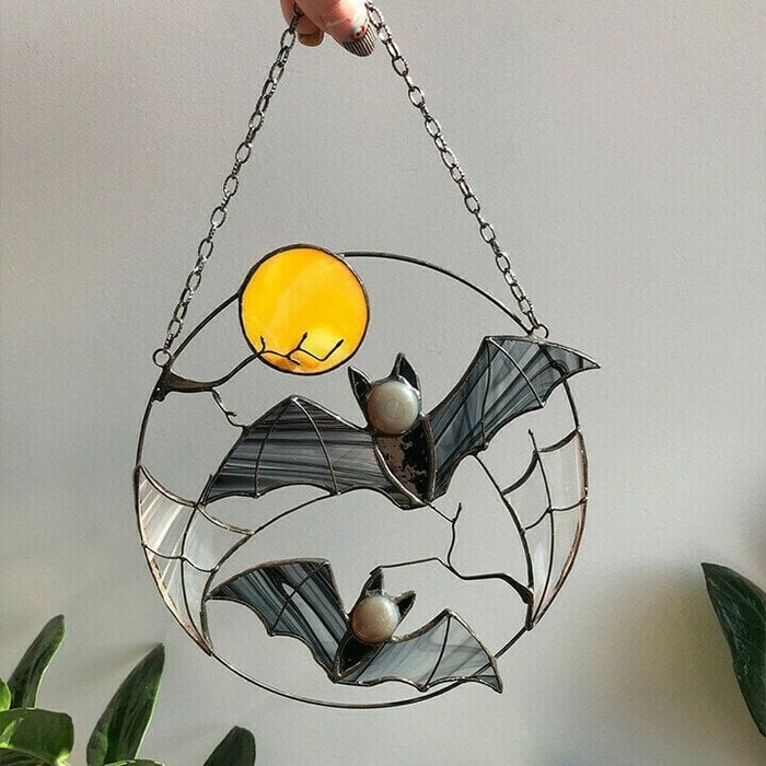 Add Some Spooky Charm to Your Windows with our Halloween Colored Suncatcher Decoration!