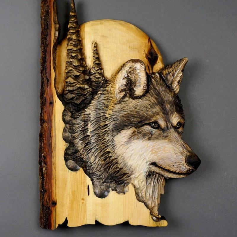 Exquisite Animal Carving Handcraft Wall Decoration