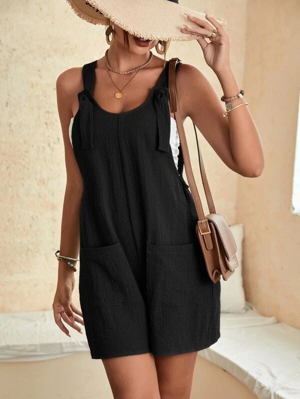 👗 Women's Stylish U-Neck Short Jumpsuits for Summer Holidays 🌞