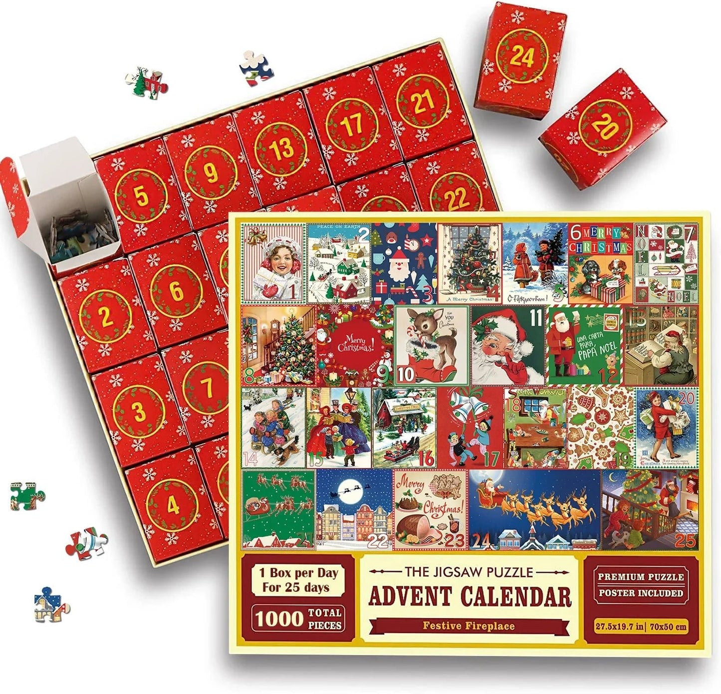 🎄Christmas Advent Calendar Puzzle Fun! 🧩 Count Down to the Holidays with Jigsaw Puzzles!